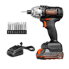 1/4 Inch 2800 RPM Max Speed 20V Powerful Motor Electric Cordless Impact Driver Kit with Battery and Charger