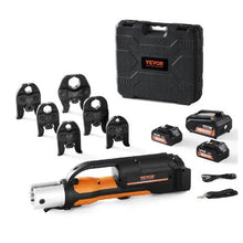 18V Electric Pipe Crimping Tool for 1/2" to 2" Stainless Steel Copper Press Tool Kit with 6 Pro Press Jaws Fast Charger & Carrying Case