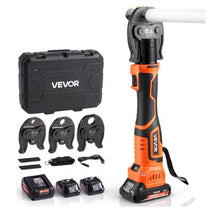18VElectric Pipe Crimping Tool PEX Press Tool Kit with 3 VPF Jaws Fast Charger & Carrying Case