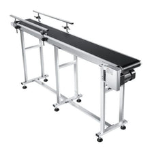 Belt Conveyor 71 x 7.8 inch Conveyor Table Heavy Duty Stainless Steel Motorized Belt Conveyor for Inkjet Coding Applications Powered PVC Belt