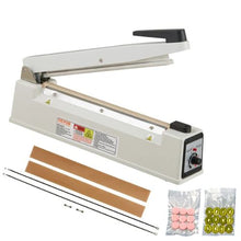 12 Inch Manual Heat Sealing Machine with Adjustable Heating Mode Aluminum Shrink Wrap Bag Sealers for Plastic Mylar PE PP Bags