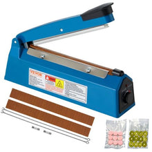 8 Inch Manual Heat Seal Machine with Adjustable Heating Mode ABS Shrink Wrap Bag Sealers for Plastic Mylar PE PP Bags