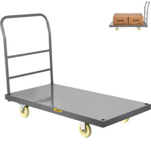 Flatbed Utility Cart Supports up to 2000 lbs Sturdy Steel Construction  Ideal for Transporting Luggage