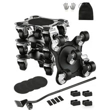 Furniture Dolly Heavy Duty Furniture Movers with 5 360° Rotation Wheels Carbon Steel Panel Furniture Lift Slider Tool Set