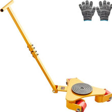 Machinery Skate Dolly Industrial Machinery Mover with HandleCarbon Steel Machinery Moving Skate  with 3 360° Swivel PU Wheels
