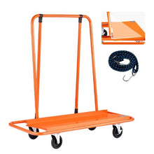 Drywall Cart Dolly Steel Panel Dolly with 4 Swivel Casters  Durable & Long-lasting  Panel Truck Cart with Tie-Down Strap
