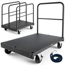 Drywall Cart Dolly -in-1 Steel Panel Truck Cart with 5 inch Swivel Casters 36 x 24 inch Platform Truck with 4 Side Handrails for Factory