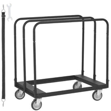 Drywall Cart 1500 LBS Panel Dolly Cart with 36.02" x 24.02" Deck and 5" Swivel Wheels Heavy-Duty Drywall Sheet Cart, Handling Wall Panel