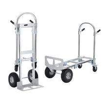 Aluminum Folding Hand Truck Heavy Duty Industrial Collapsible cart Dolly Cart with Rubber Wheels for Transport and Moving in Warehouse