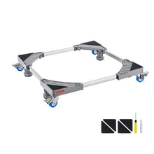 Mini Fridge Stand 400 lbs Load 4 Strong Feet 4 Locking Swivel Wheels 4 Locking Swivel Wheels Multi-Functional Adjustable Base for Washing Machine