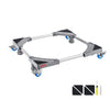 Mini Fridge Stand 400 lbs Load 4 Strong Feet 4 Locking Swivel Wheels 4 Locking Swivel Wheels Multi-Functional Adjustable Base for Washing Machine