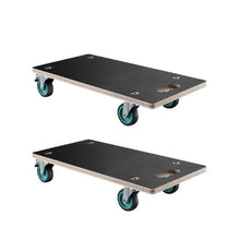 Furniture Dolly 551 lbs Load Capacity Furniture Moving Dollies with 4 TPR Silent Wheels Rectangle Multifunctional Flat Dolly for Piano Furniture