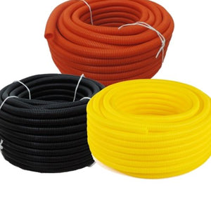 1/2 Inch Flexible LDPE NON Split Loom Tubing Yellow 100FT
