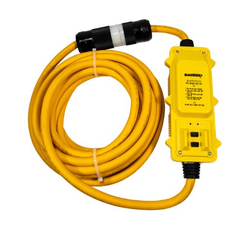 30A 240V In Line GFCI Cord Set Yellow 10/3 Gauge SJTW 44800020-1