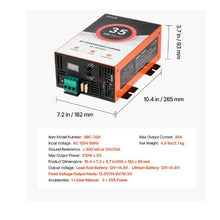 35 Amp 110V AC to 12V DC RV Converter Battery Charger Compatible with Lithium Lead Acid Battery