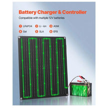 30W 12V Solar Battery Charger Maintainer, Mono Solar Panel Trickle Battery Charger
