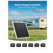 20W 12V Solar Panel Battery Charger, Solar Battery Trickle Charger Maintainer