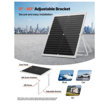 30W 12V Solar Panel Battery Charger Solar Battery Trickle Charger Maintainer with Intelligent MPPT Controller