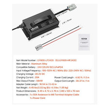 24V 20A Lithium Battery Charger with Anderson Connector LED Indicator