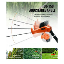 20V Cordless Hedge Trimmer 18 Inch Double edged Steel Blade Pole Hedge Trimmer Kit