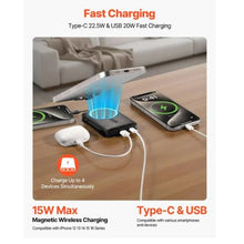 Magnetic Power Bank 10000 mAh Battery Pack Wireless MagSafe-Compatible Portable Charger