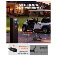 48V 52AH Lithium Golf Cart Battery with 15A Charger Lifepo4 Battery Kit Trolling Motors