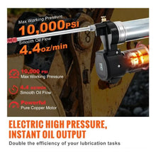 20-Volt 10,000 PSI Electric Grease Gun Kit Professional High Pressure Battery Powered Grease Gun with Carrying Case