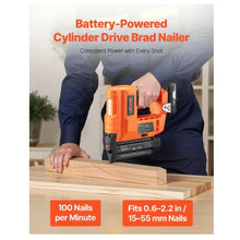 Cordless Brad Nailer 18 Gauge 20V Battery Powered Nail Gun with 500 pcs Nails