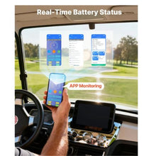 48V 52AH Lithium Golf Cart Battery with 15A Charger Lifepo4 Battery Kit Built-in 100A BMS Trolling Motors