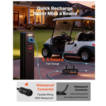 48V 52AH Lithium Golf Cart Battery with 15A Charger Lifepo4 Battery Kit Built-in 100A BMS Trolling Motors
