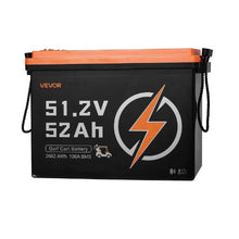 48V 52AH Lithium Golf Cart Battery with 15A Charger Lifepo4 Battery Kit Built-in 100A BMS Trolling Motors