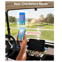 36V 52AH Lithium Golf Cart Battery with 18A Charger Lifepo4 Battery Kit Built-in 100A BMS,Trolling Motors