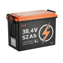 36V 52AH Lithium Golf Cart Battery with 18A Charger Lifepo4 Battery Kit Built-in 100A BMS,Trolling Motors