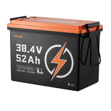 36V 52AH Lithium Golf Cart Battery with 18A Charger Lifepo4 Battery Kit Built-in 100A BMS,Trolling Motors