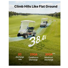 36V 150AH Lithium Golf Cart Battery with 25A Charger Lifepo4 Battery Kit 250A BMS Trolling Motors