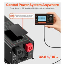 3000 Watt DC 24V to AC 120V Power Inverter with LCD Display Compatible with Various Batteries