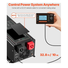 3000 Watt DC 24V to AC 120V Power Inverter with LCD Display Compatible with Various Batteries