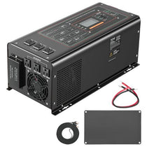 3000 Watt DC 24V to AC 120V Power Inverter with LCD Display Compatible with Various Batteries