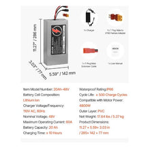 48V Electric Scooter Battery 20Ah Ebike Lithium Battery Pack with 30A BMS Charger