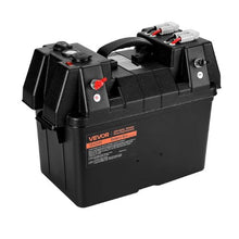 12V/24V Marine Batteries Case with PP Shell and Dual Straps,SmartBatteries Case,Suitable for Trolling Motor