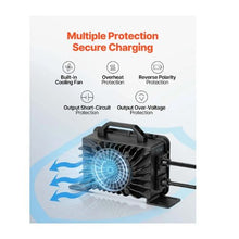48V 18A Lithium Battery Charger with Waterproof Connector,AC-DC LiFePO4 Smart Charger