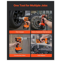3/8 Inch 20V Electric Impact Wrench with Brushless Motor 4Ah Battery Charger