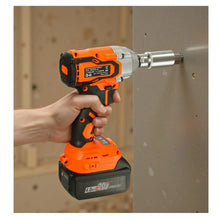 3/8 Inch 20V Electric Impact Wrench with Brushless Motor 4Ah Battery Charger