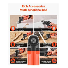 20V Oscillating Multi Tool Kit with 6 Variable Speeds 2.0Ah Battery Pack & Charger