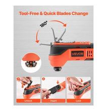 Cordless Oscillating Tool 12V Multitool Oscillating Saw Tool Variable Speeds 6000 - 17500 OPM 2.0Ah Battery Pack & Charger