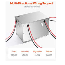 24/31 Trolling Motor Battery Box Marine Batteries Case with Rubber Grommet Cable Holes Trucks