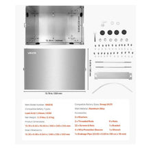 24/31 Trolling Motor Battery Box Marine Batteries Case with Rubber Grommet Cable Holes Trucks