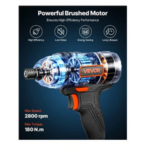 1/4 Inch 2800 RPM Max Speed 20V Powerful Motor Electric Cordless Impact Driver Kit with Battery and Charger