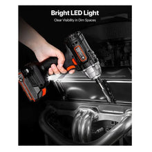 1/4 Inch 2800 RPM Max Speed 20V Powerful Motor Electric Cordless Impact Driver Kit with Battery and Charger