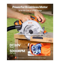 Cordless Circular Saw 7-1/4 inch Blade 5000 RPM Speed Brushless Motor Electric Circular Saw Kit with Battery and Charger